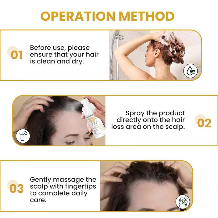 Dermagenix Hair Growth Treatment Spray - Batana + Rosemary + Biotin (20z) zieselo